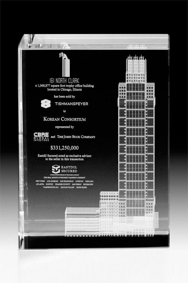Glazen trofee -  GLA0104