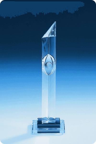 Glazen trofee -  GLA0226