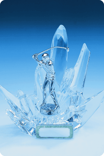 Glazen trofee -  GLA0227