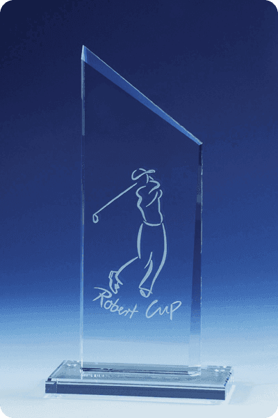 Glazen trofee -  GLA0241