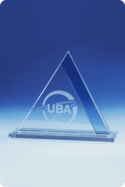 Glazen trofee -  GLA0242