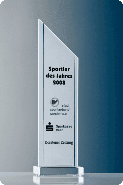 Glazen trofee -  GLA0278