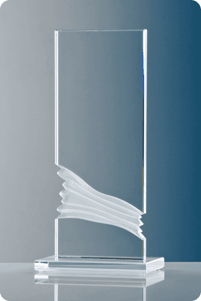 Glazen trofee -  GLA0280