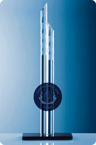 Glazen trofee -  GLA0283