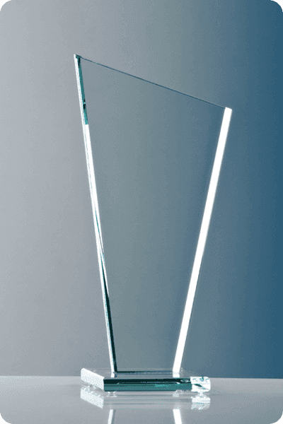 Glazen trofee -  GLA0289