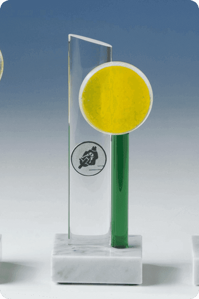 Glazen trofee -  GLA0291