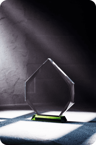 Glazen trofee -  GLA0414
