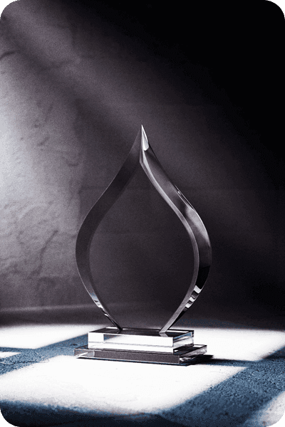 Glazen trofee -  GLA0415