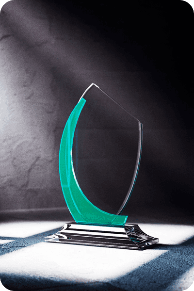 Glazen trofee -  GLA0418