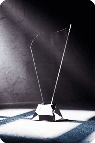 Glazen trofee -  GLA0433