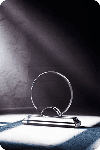 Glazen trofee -  GLA0444