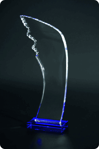 Glazen trofee -  GLA0945