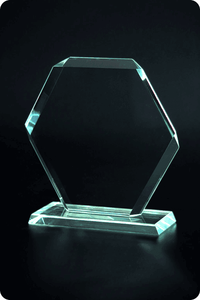 Glazen trofee -  GLA0953
