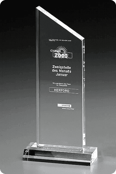 Glazen trofee -  GLA0976