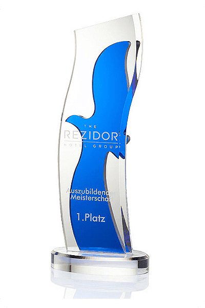 Glazen trofee -  GLA1017