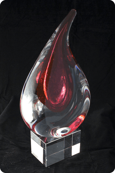 Glazen trofee -  GLA0128