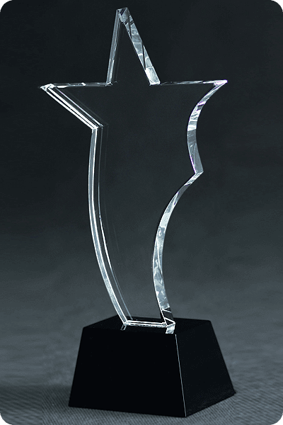 Glazen trofee -  GLA0158
