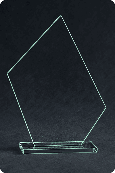 Glazen trofee -  GLA0169